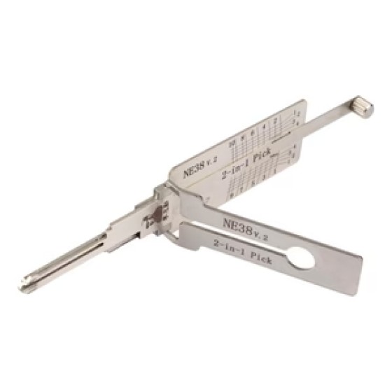 Original Lishi 2-In-1 Pick and Decoder NE38